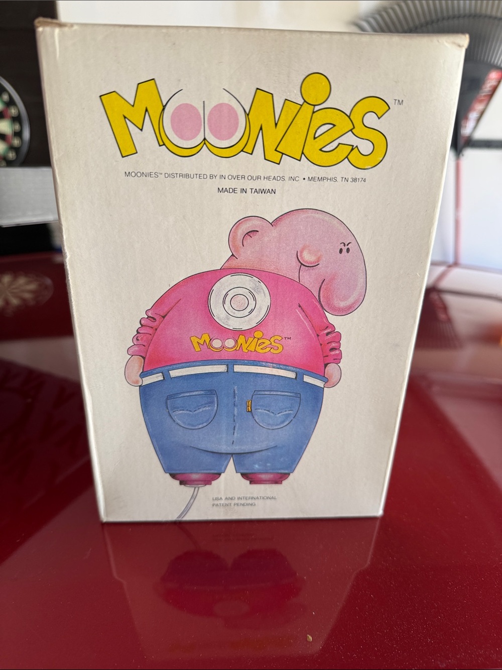 VTG The Original Moonies Car Window Cling Gag Novelty Prank 1980s Box 8” Works